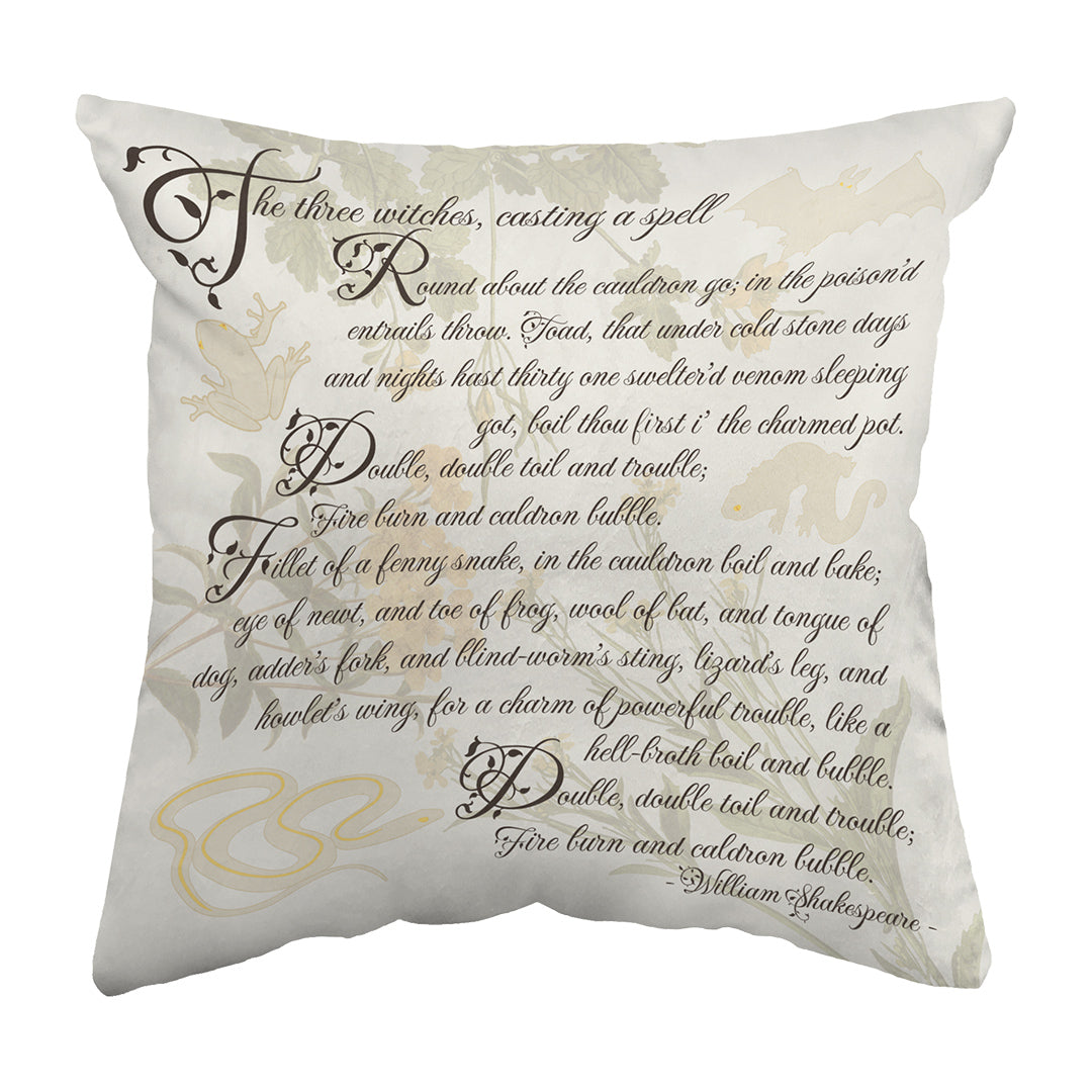 Zippered Pillow Macbeth Spell