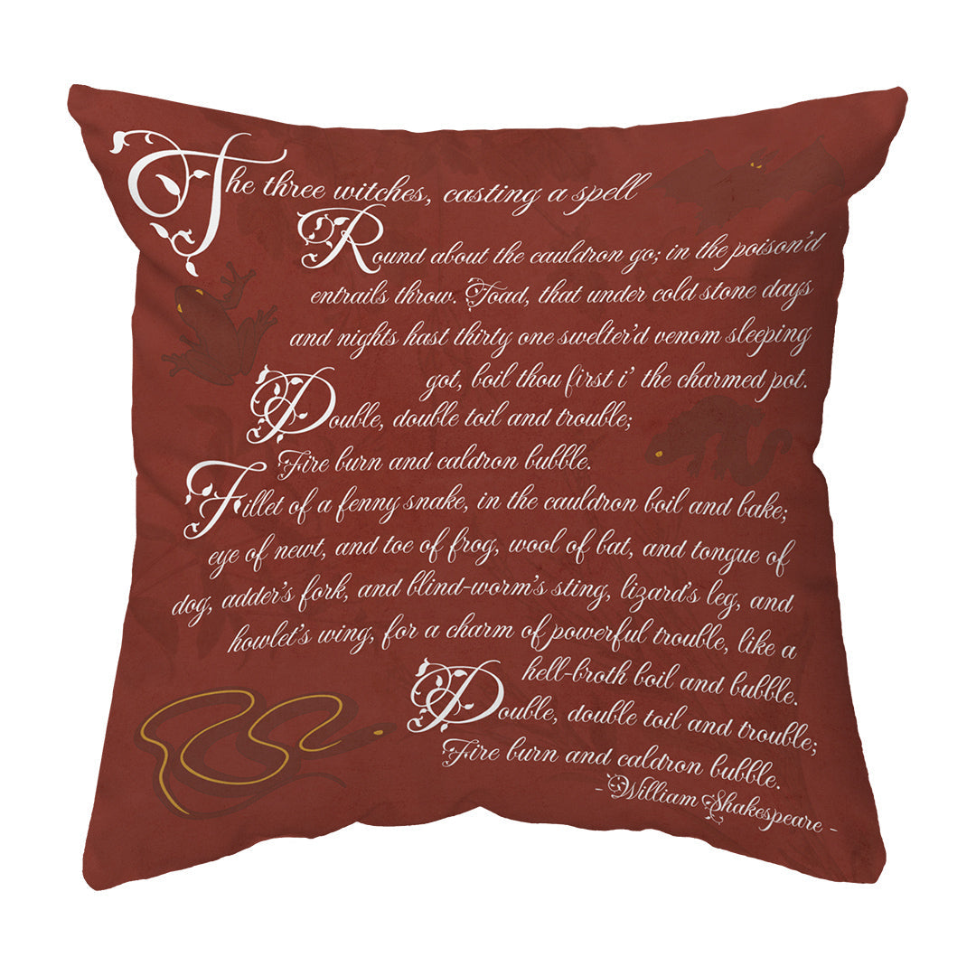 Throw Pillow Macbeth Spell