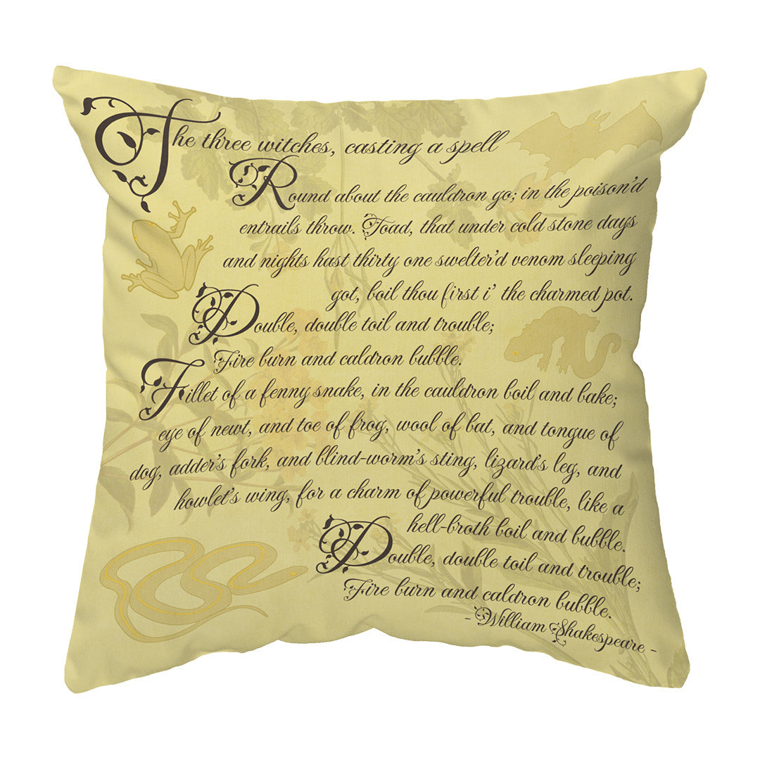 Zippered Pillow Macbeth Spell