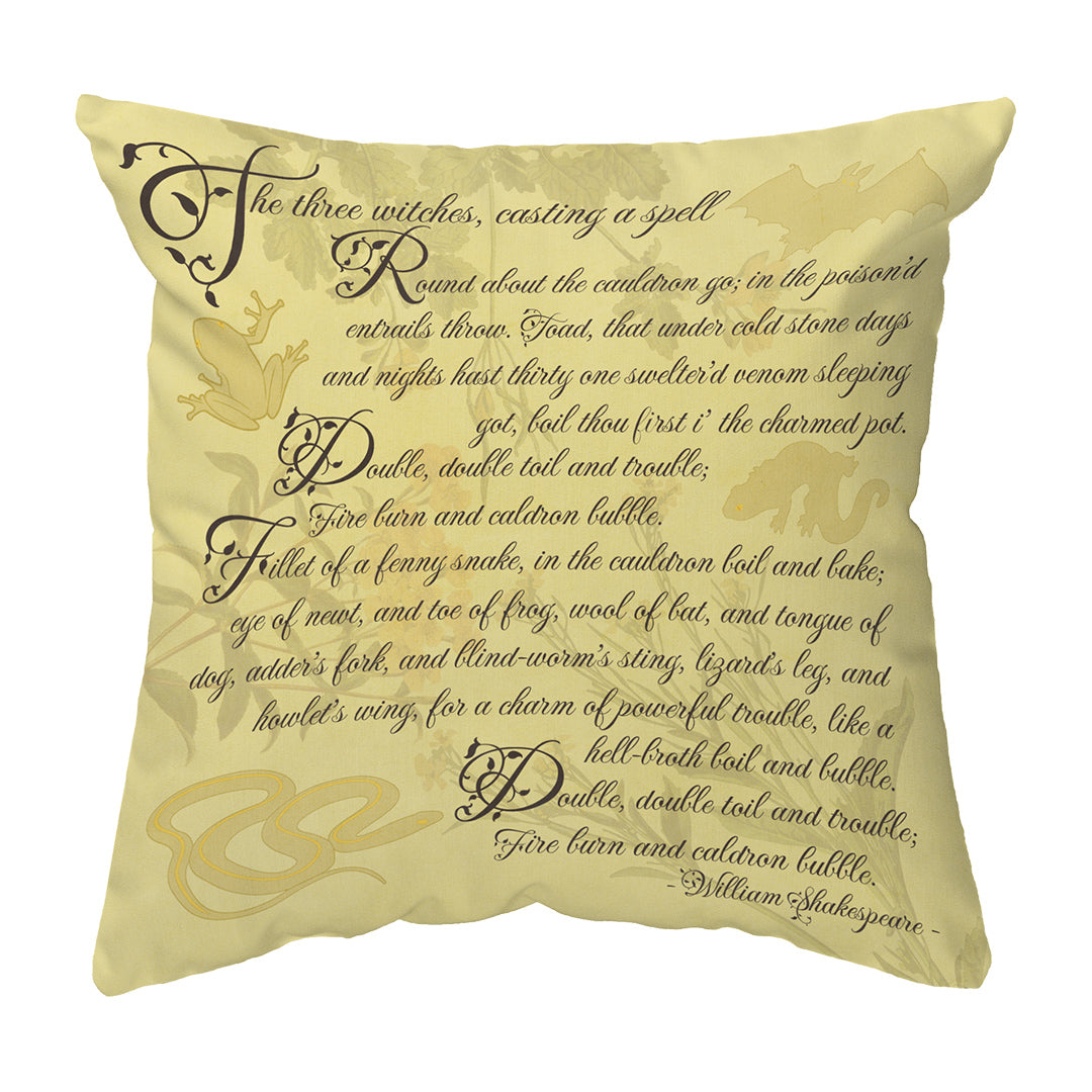 Zippered Pillow Macbeth Spell