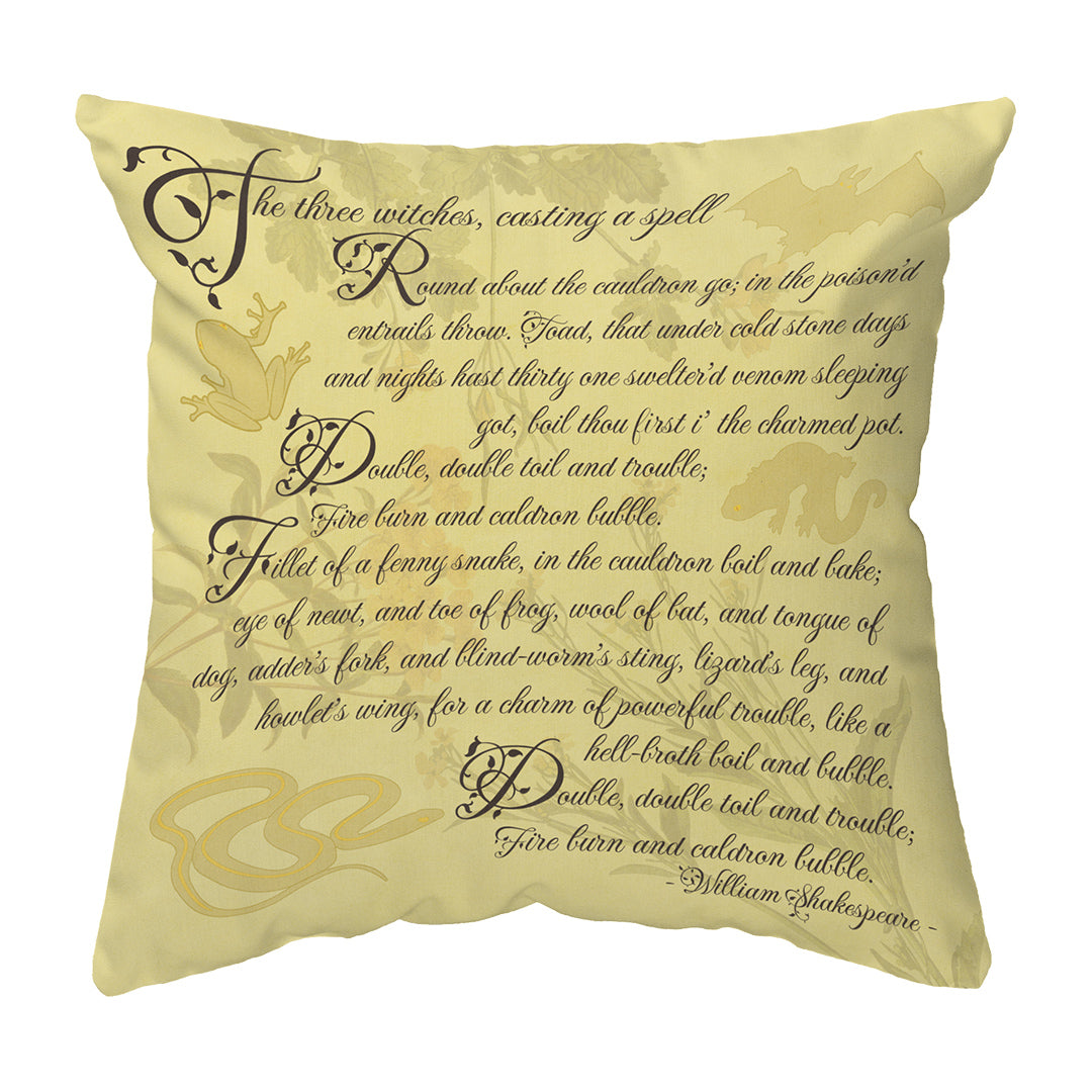 Zippered Pillow Macbeth Spell