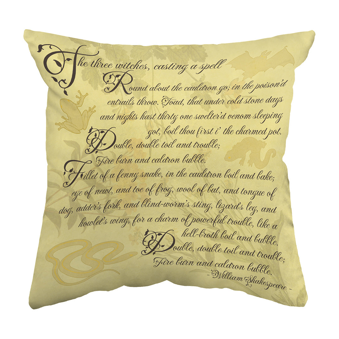 Zippered Pillow Macbeth Spell
