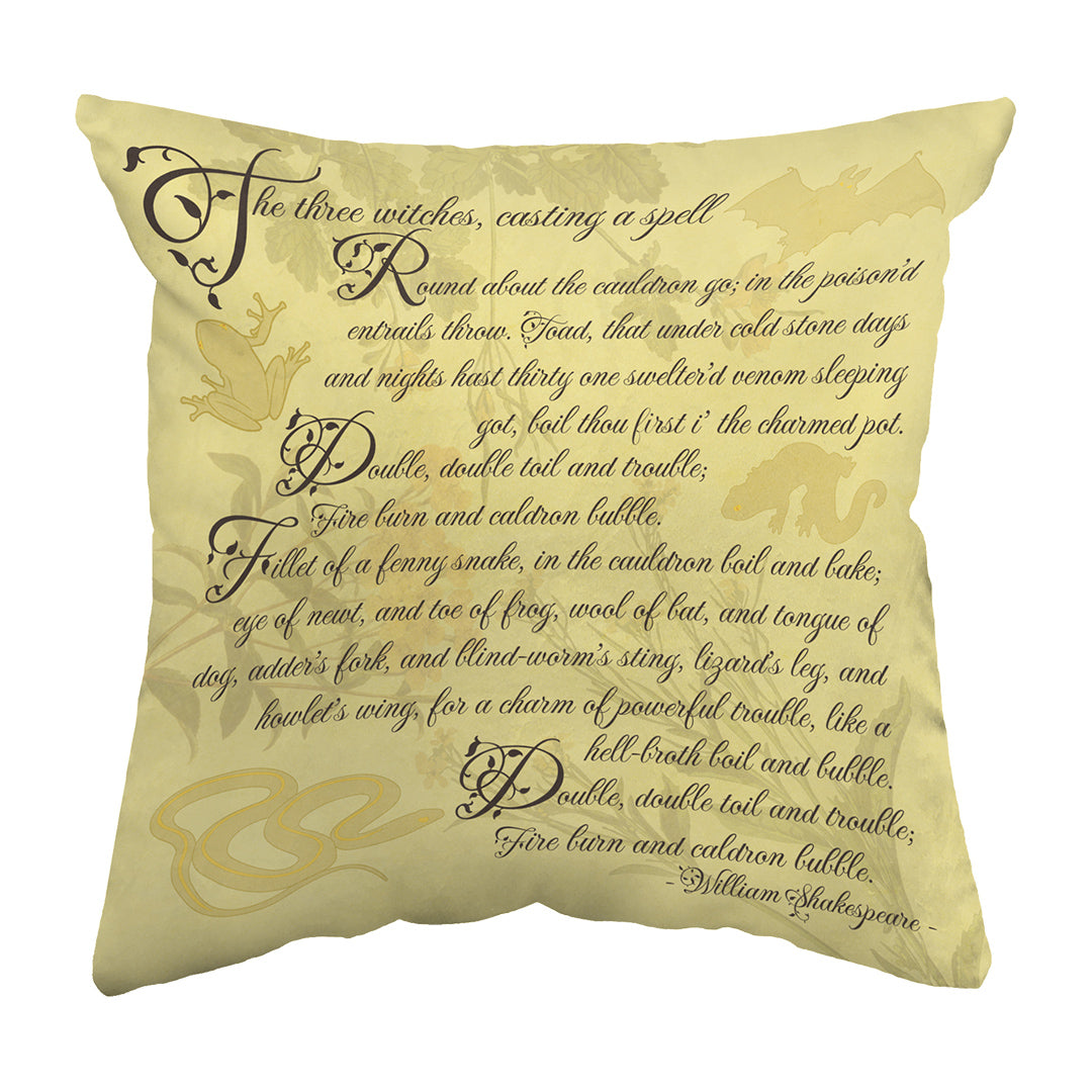 Zippered Pillow Macbeth Spell