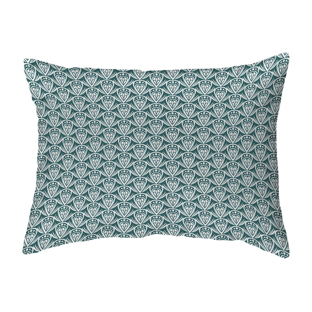 Zippered Pillow Shell Patterned Drop Colored