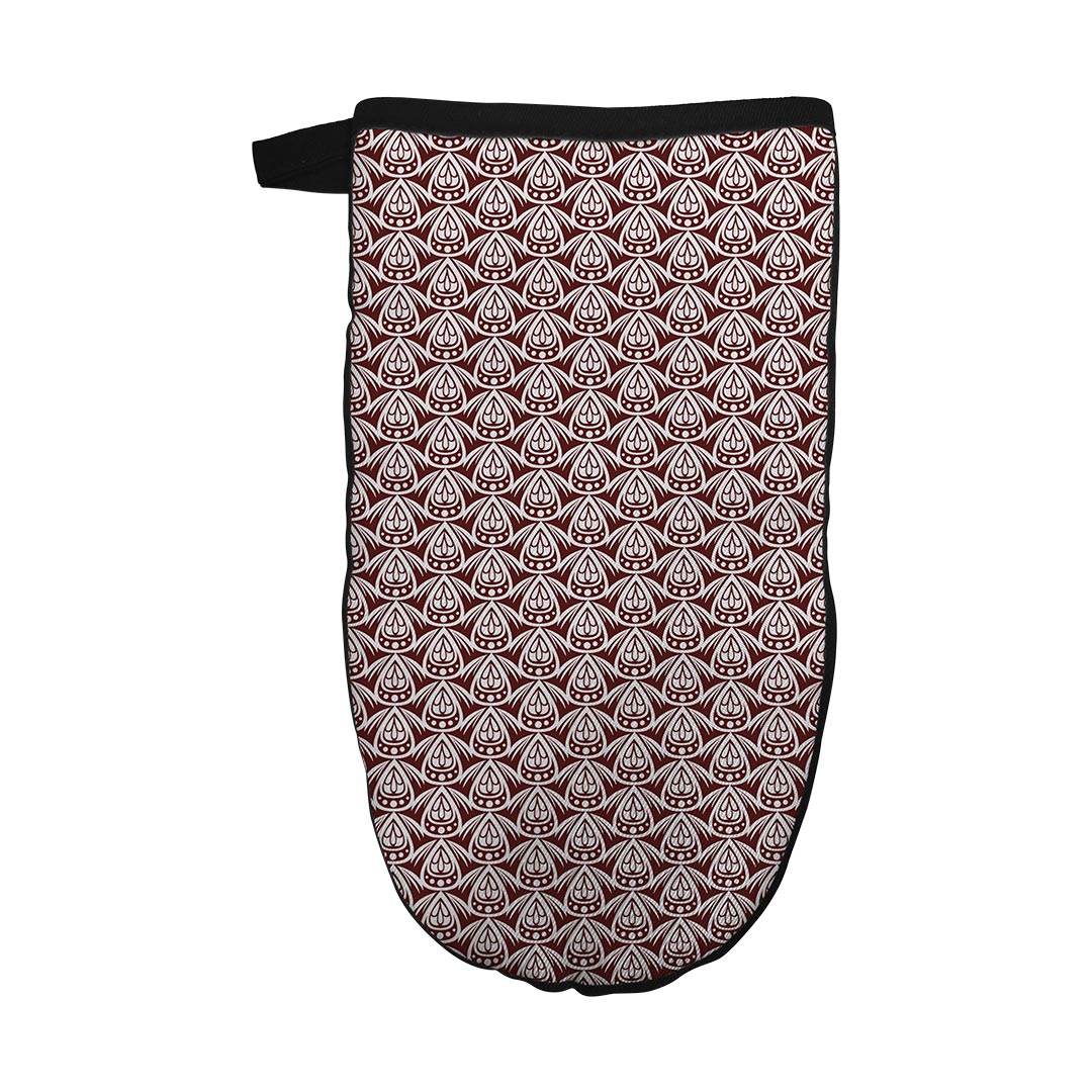 Oven Mitt Patterned Drop Colored