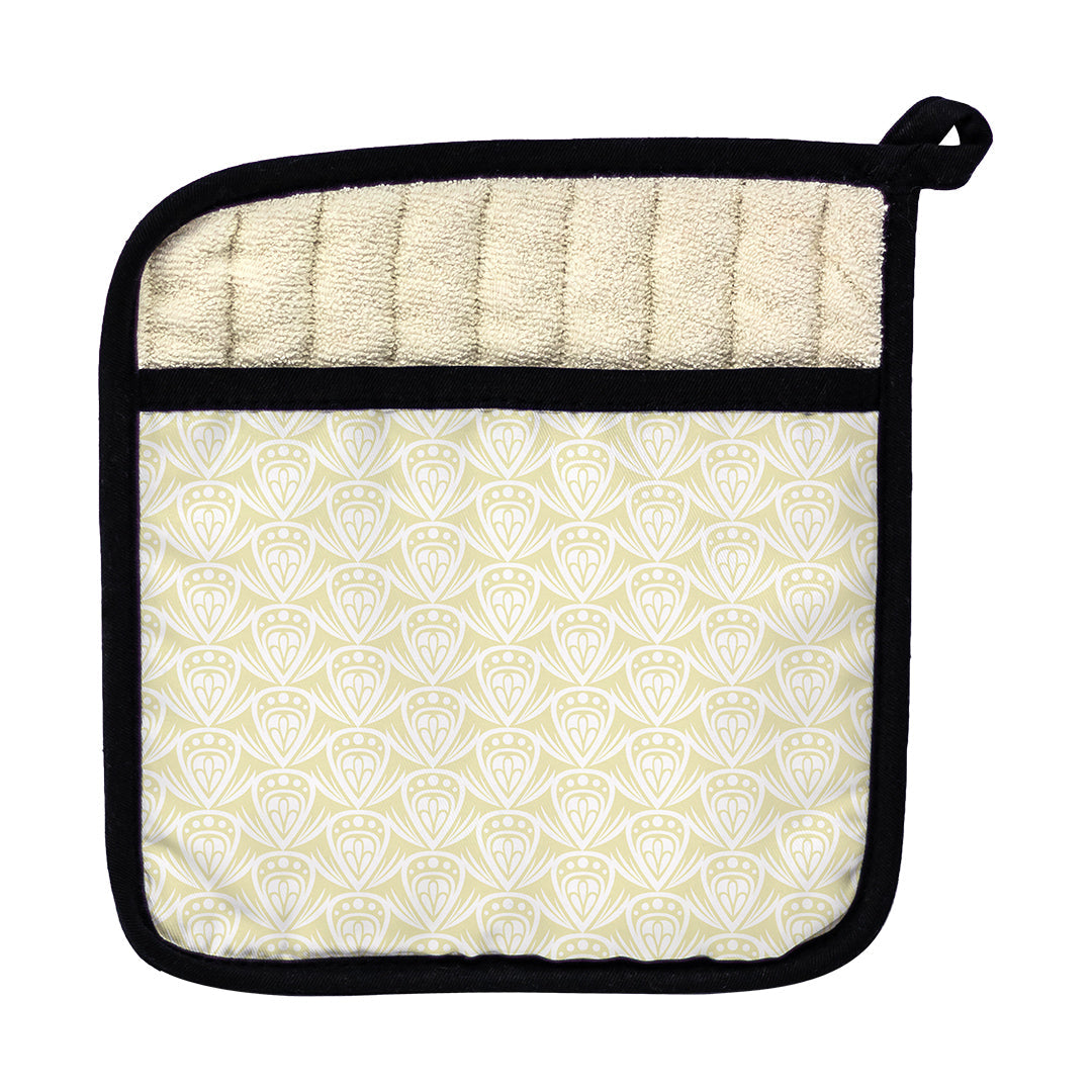 Pot Holder Patterned Drop Colored