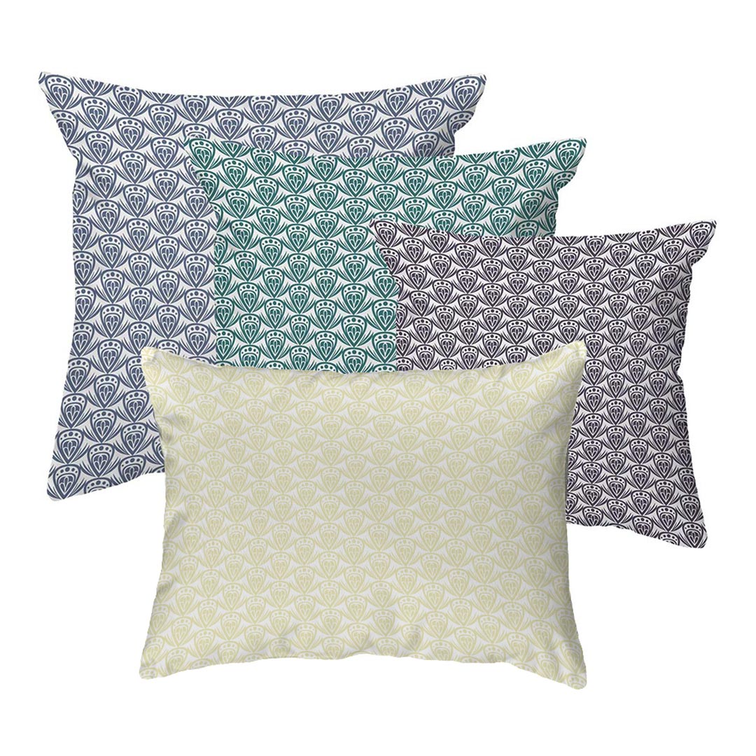 Zippered Pillow Shell Patterned Drop