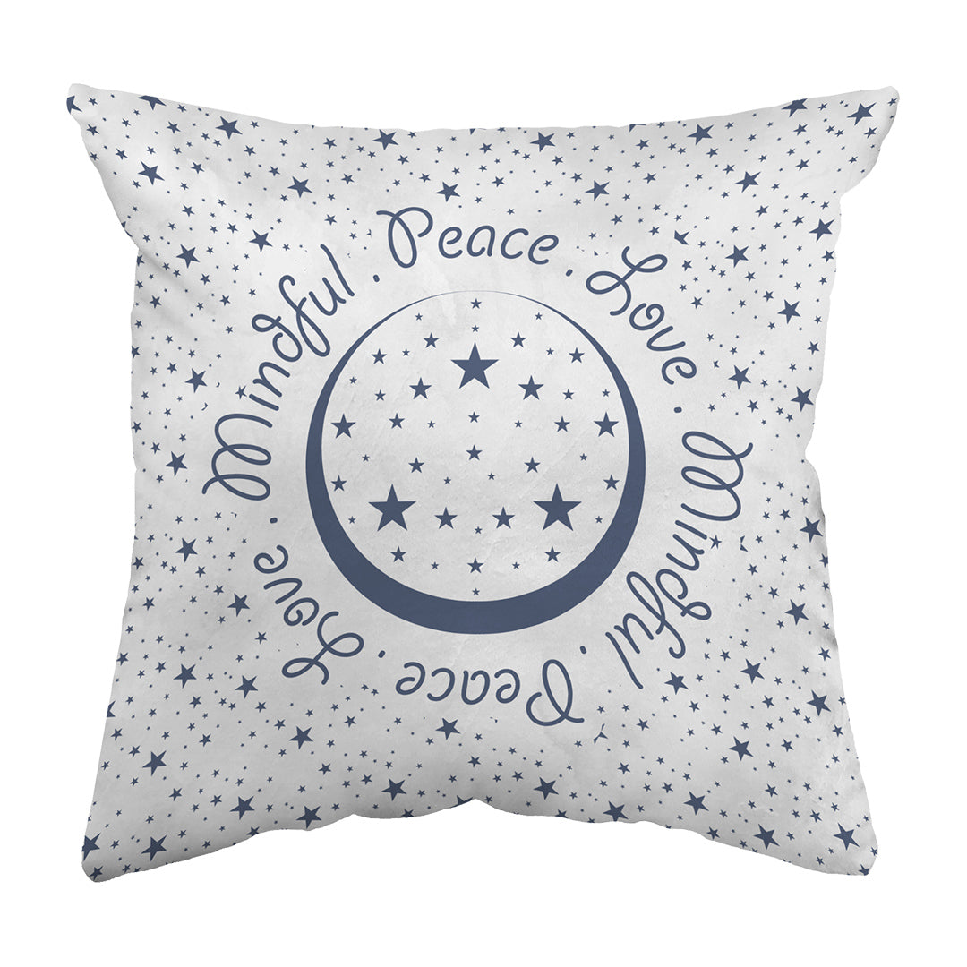 Throw Pillow Peace.Love.Mindful