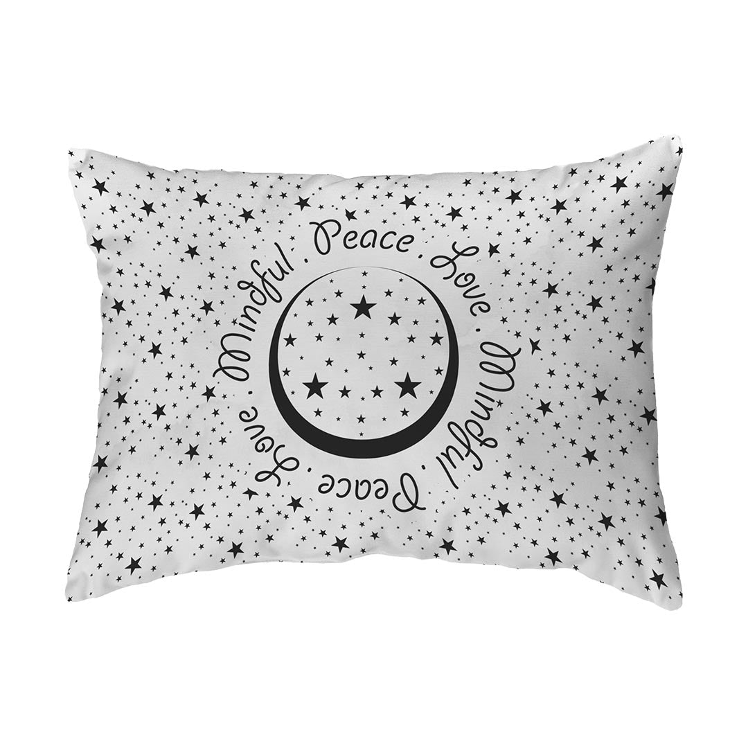 Throw Pillow Peace.Love.Mindful