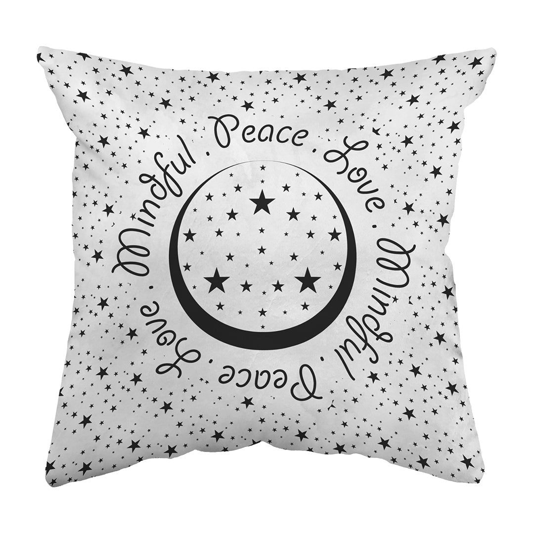 Throw Pillow Peace.Love.Mindful