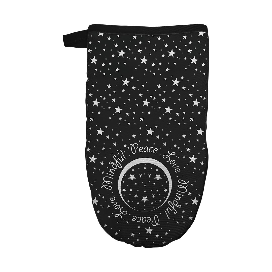 Oven Mitt Peace.Love.Mindful Colored