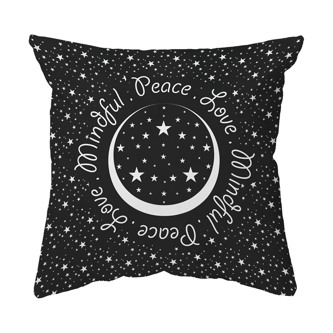 Zippered Pillow Peace.Love.Mindful Colored