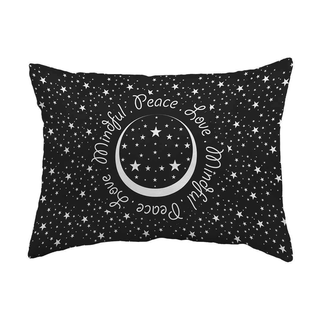 Zippered Pillow Shell Peace.Love.Mindful Colored