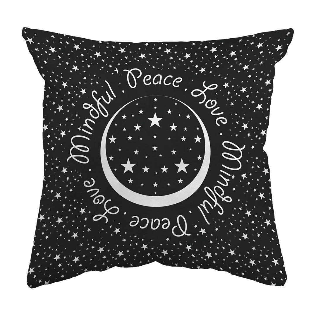 Zippered Pillow Peace.Love.Mindful Colored