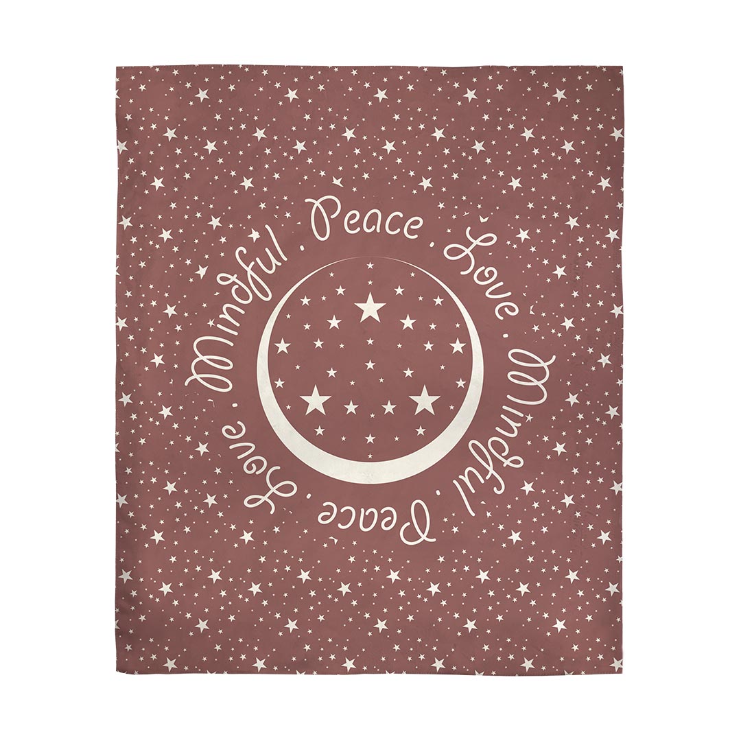 Blankets Peace.Love.Mindful Colored