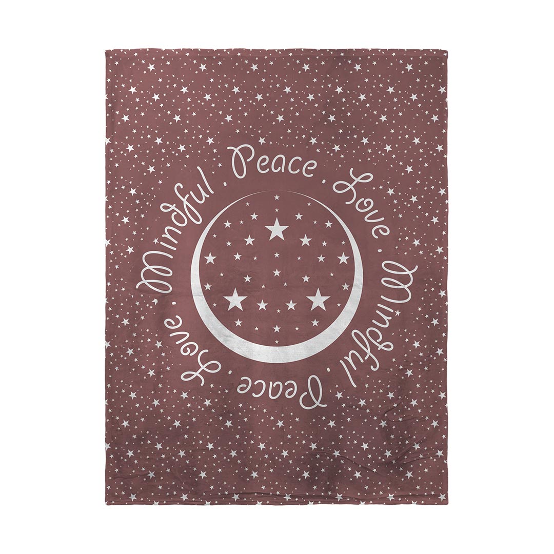 Blankets Peace.Love.Mindful Colored