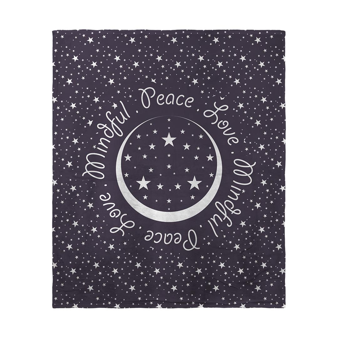 Blankets Peace.Love.Mindful Colored