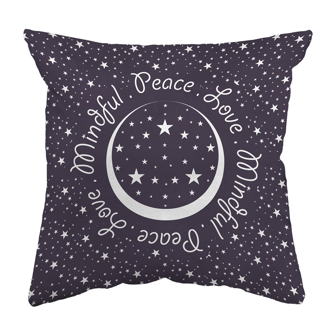 Zippered Pillow Peace.Love.Mindful Colored
