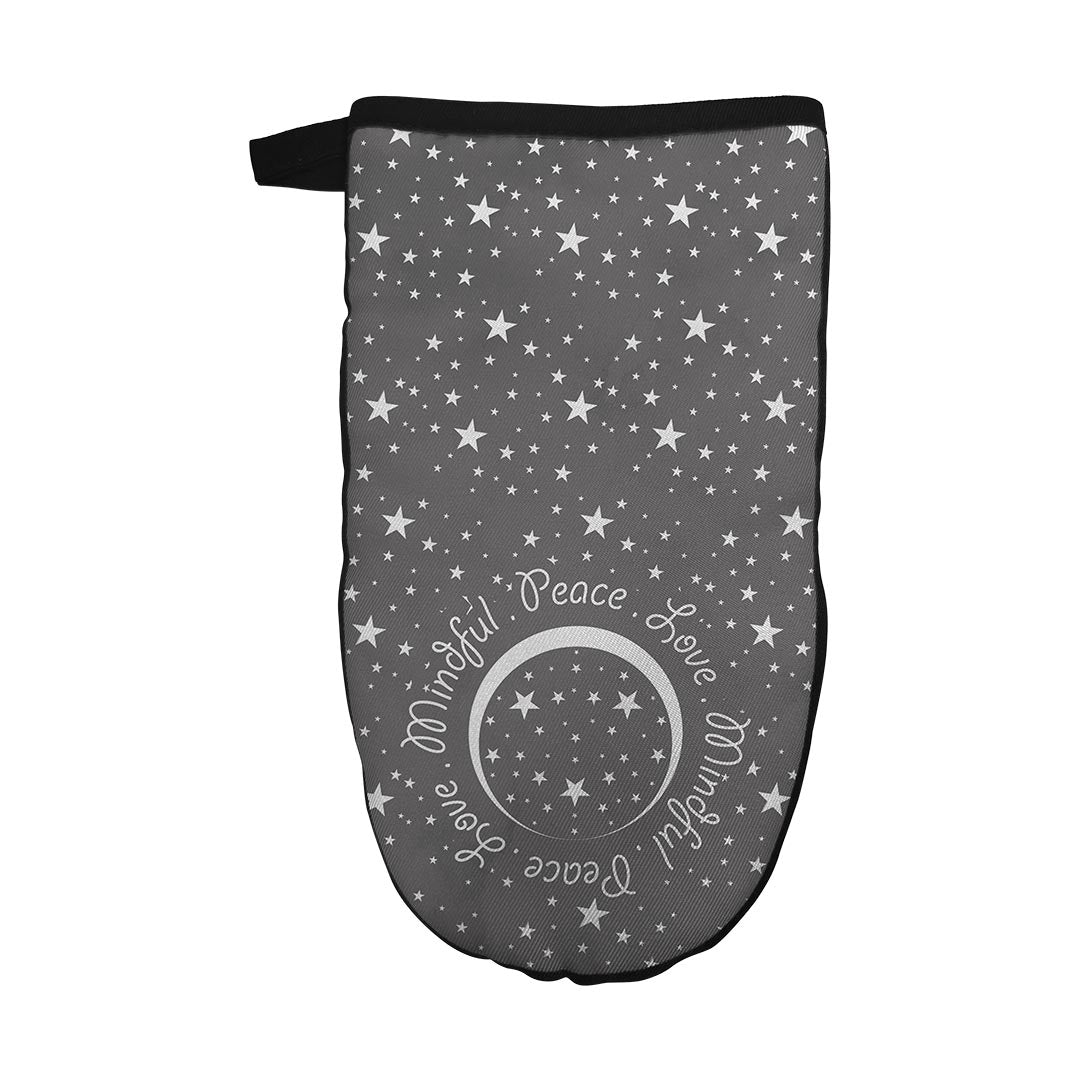 Oven Mitt Peace.Love.Mindful Colored