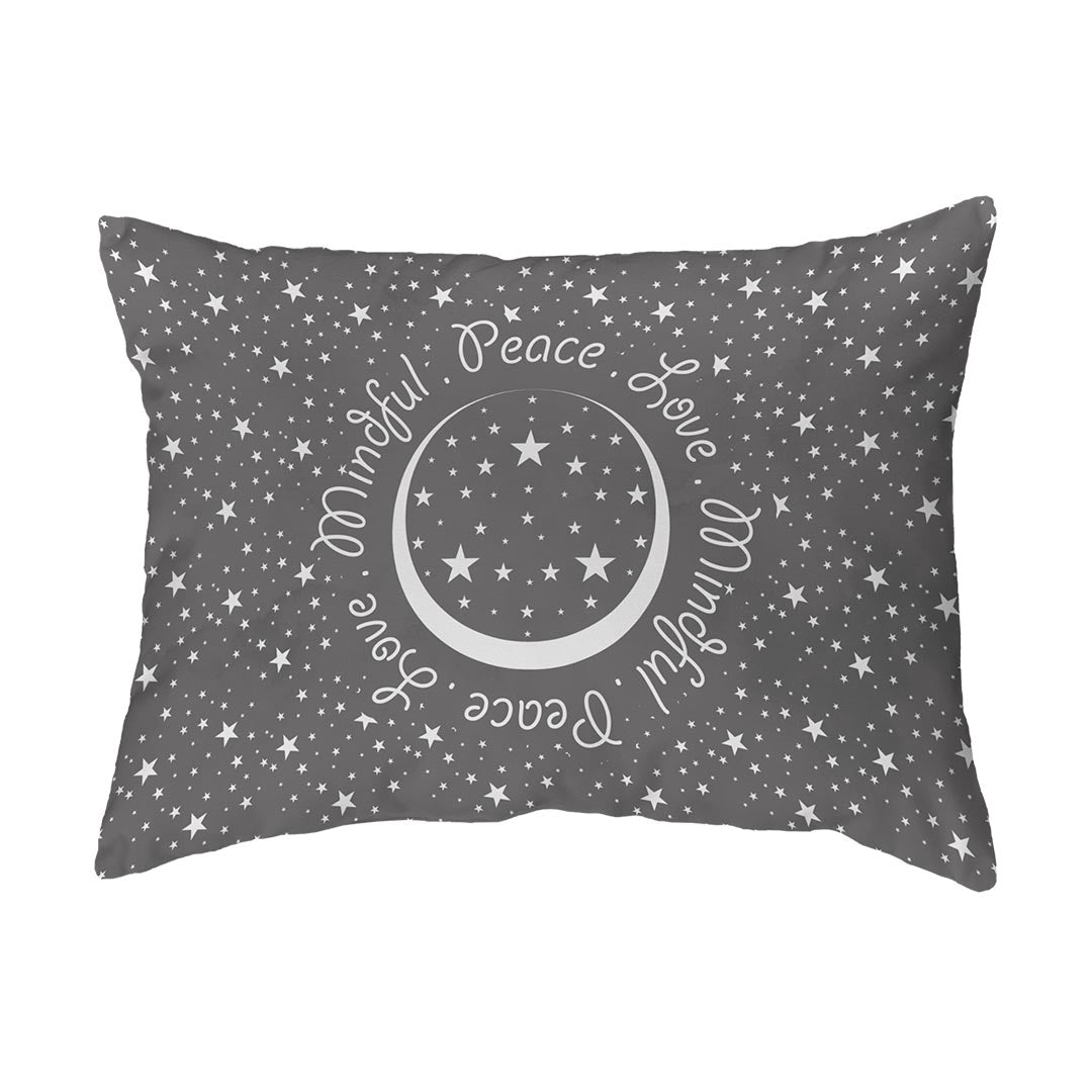 Zippered Pillow Peace.Love.Mindful Colored