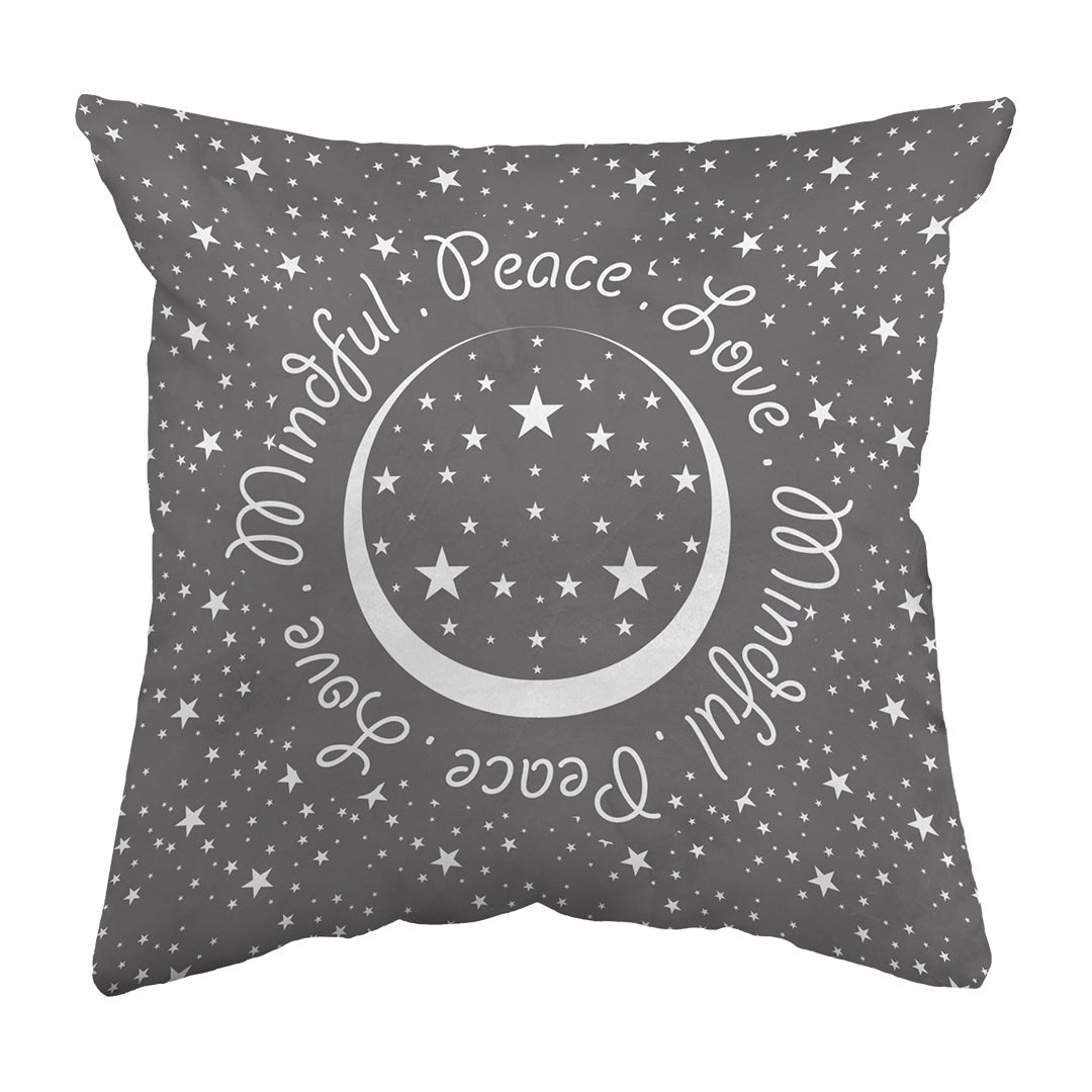 Zippered Pillow Peace.Love.Mindful Colored