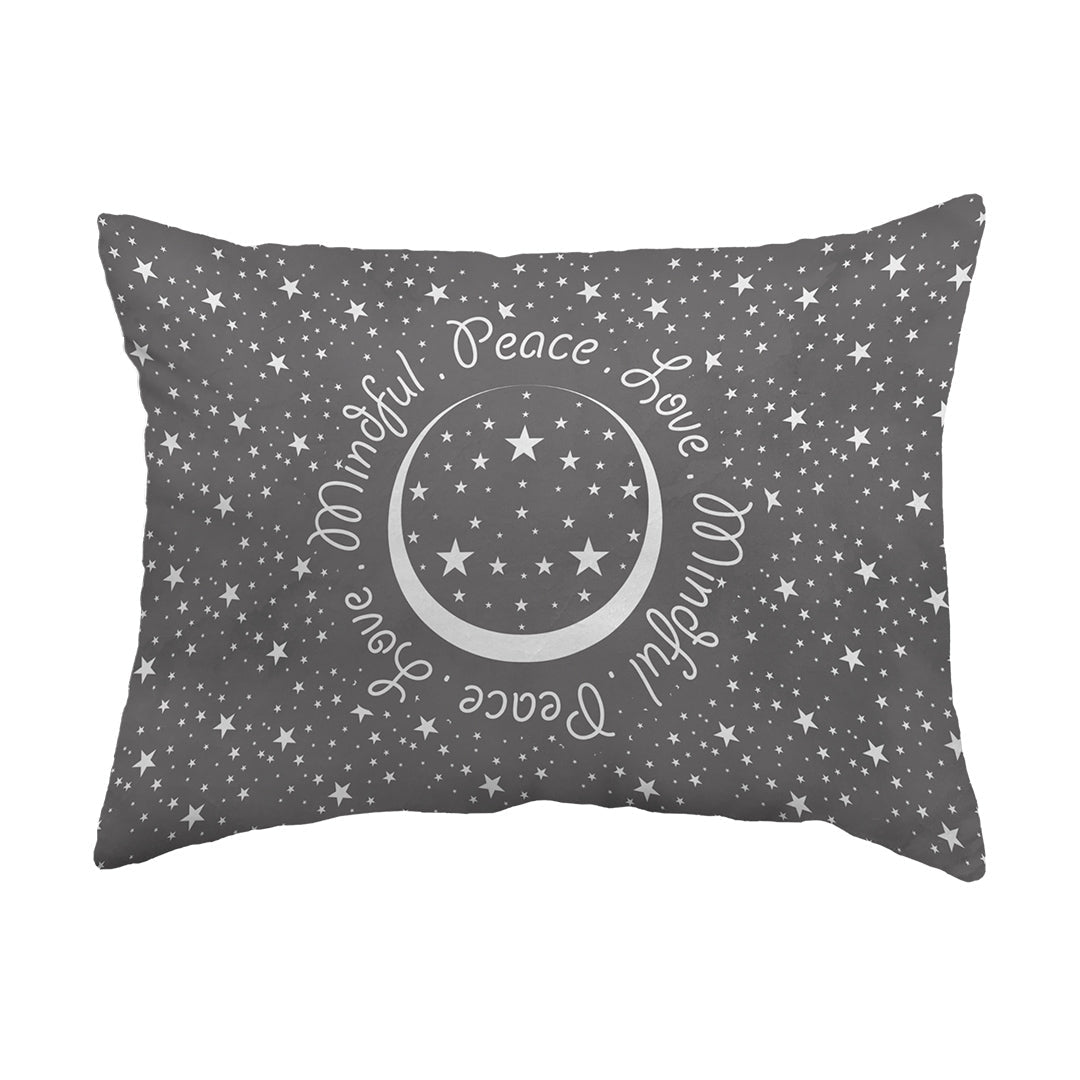 Zippered Pillow Shell Peace.Love.Mindful Colored
