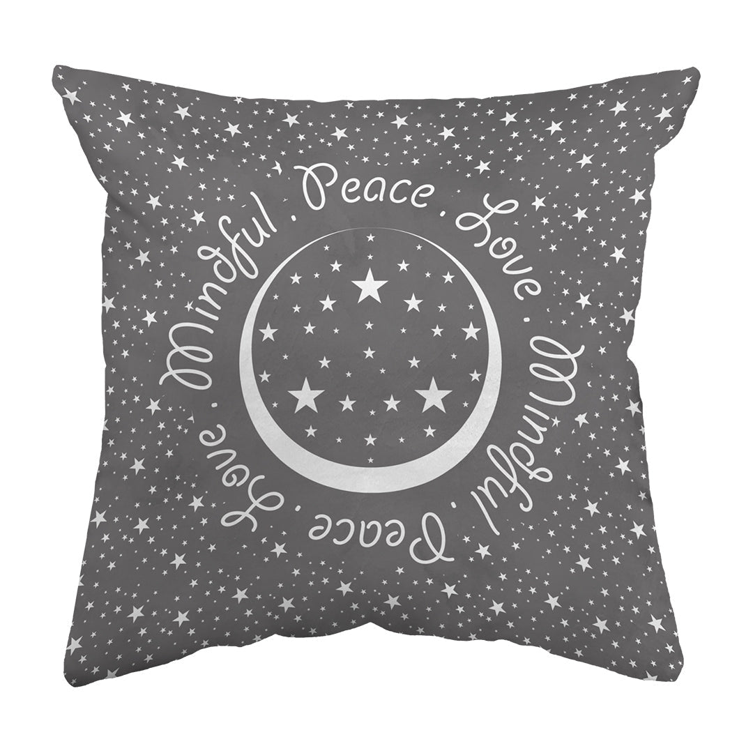 Zippered Pillow Peace.Love.Mindful Colored