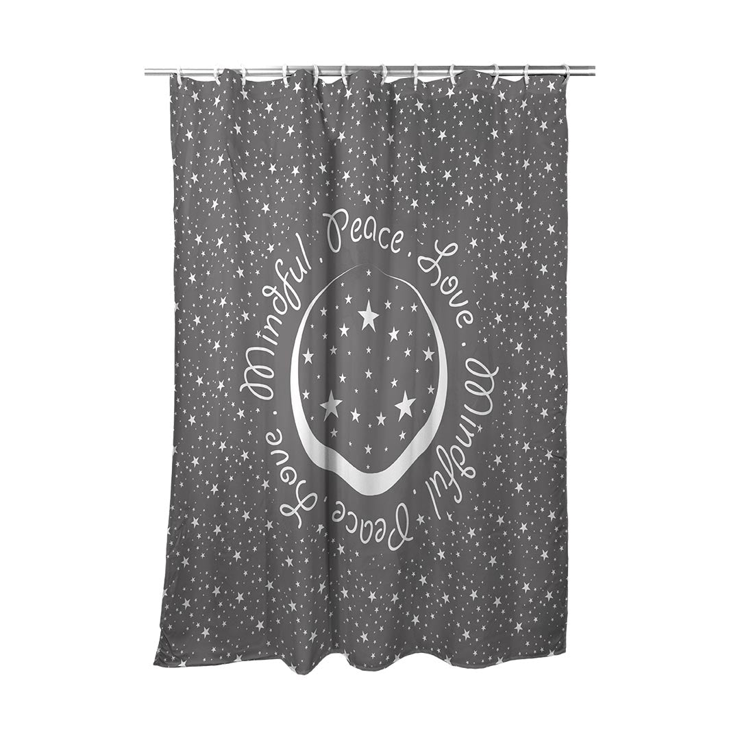 Shower Curtain Peace.Love.Mindful Colored