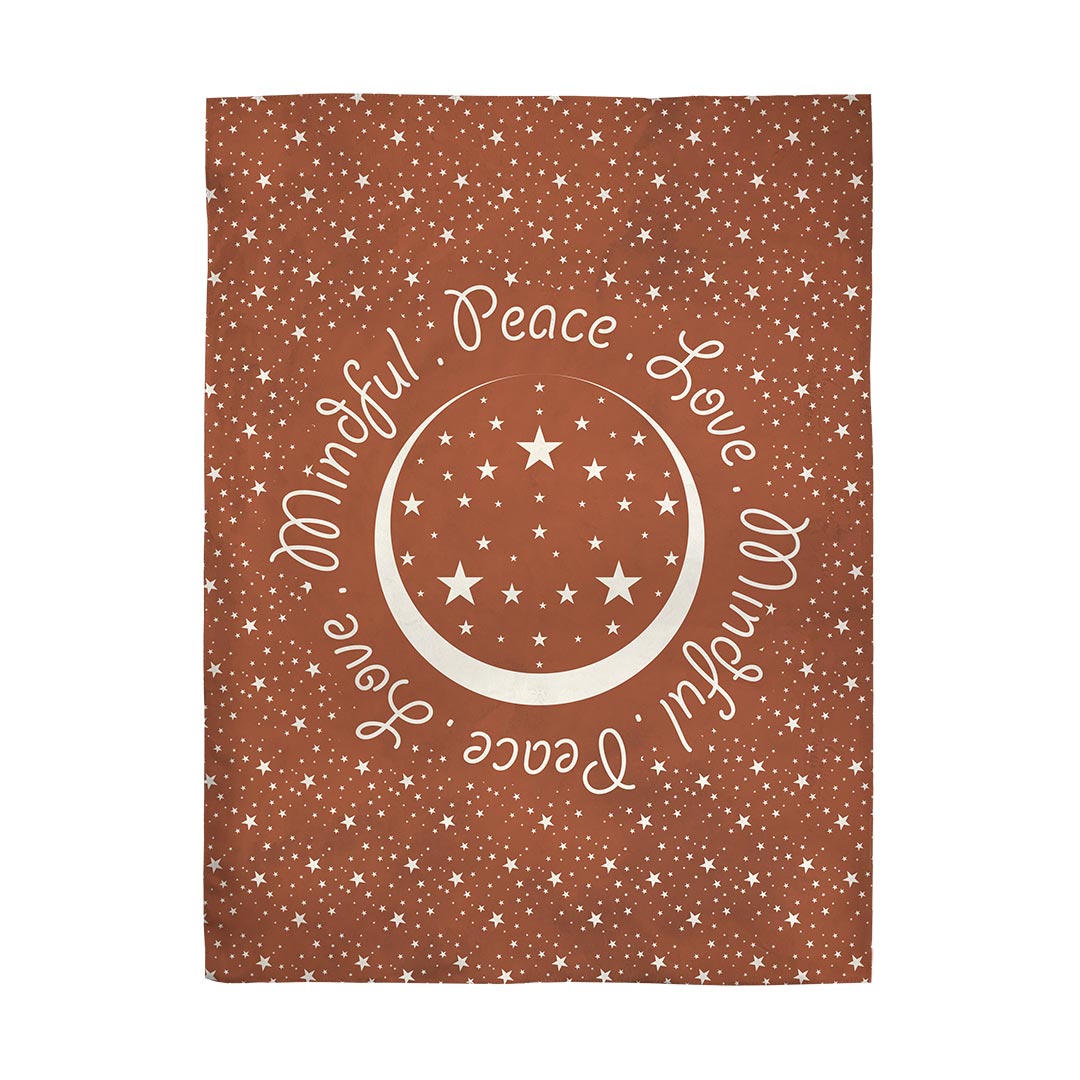 Blankets Peace.Love.Mindful Colored