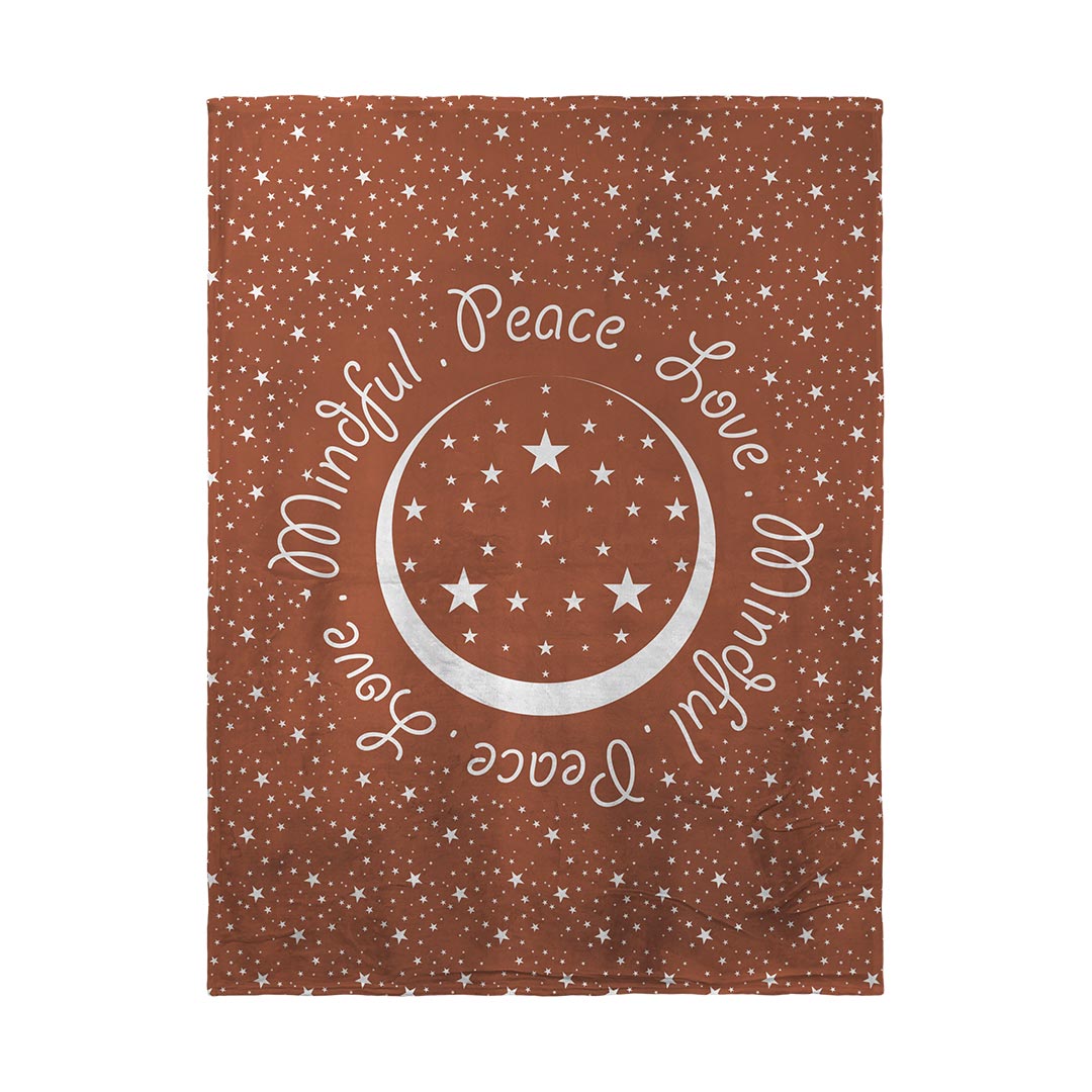 Blankets Peace.Love.Mindful Colored