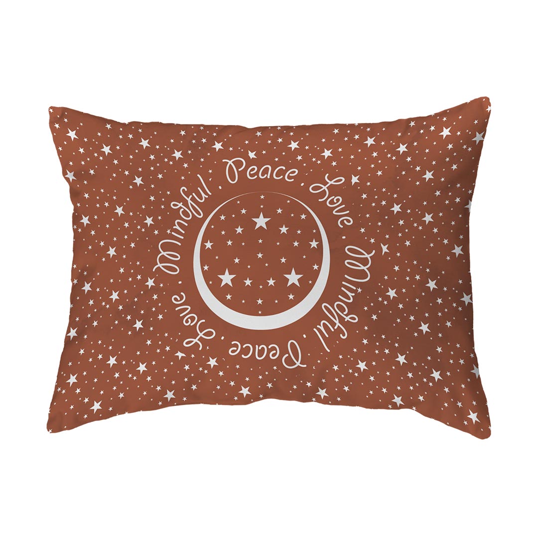 Zippered Pillow Peace.Love.Mindful Colored