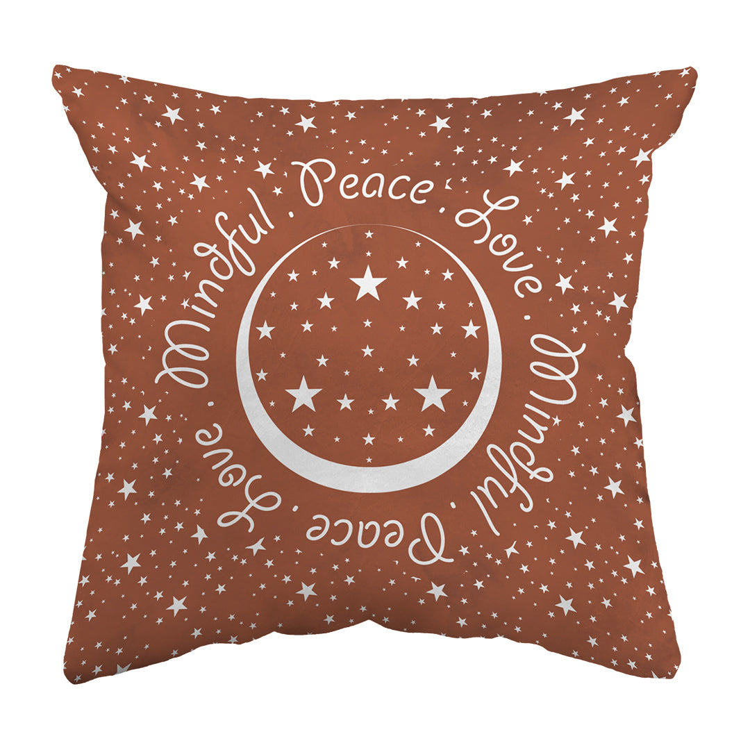 Zippered Pillow Peace.Love.Mindful Colored