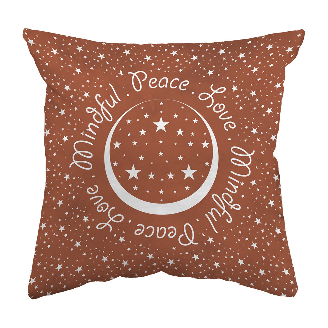 Zippered Pillow Peace.Love.Mindful Colored
