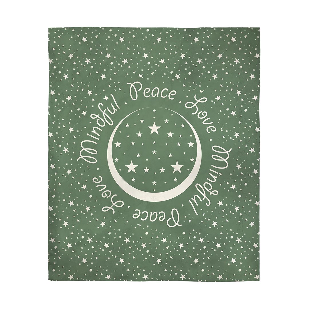 Blankets Peace.Love.Mindful Colored