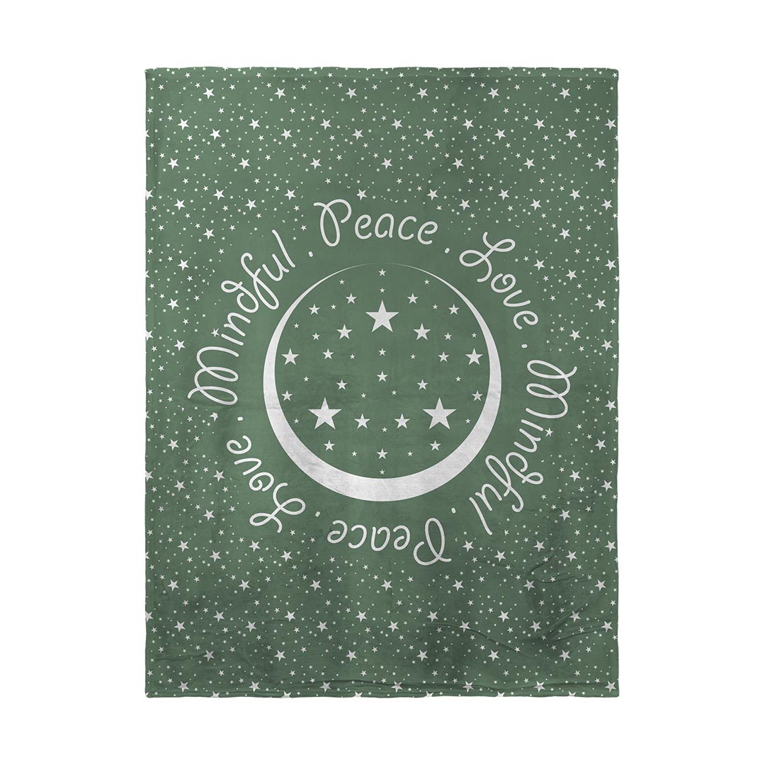 Blankets Peace.Love.Mindful Colored