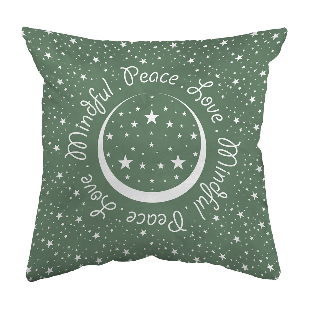Zippered Pillow Peace.Love.Mindful Colored