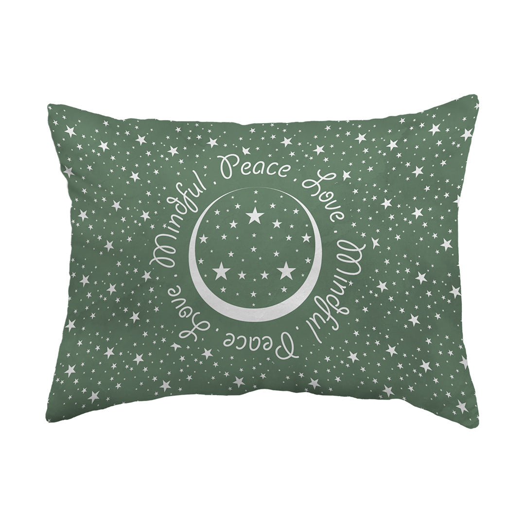 Zippered Pillow Shell Peace.Love.Mindful Colored