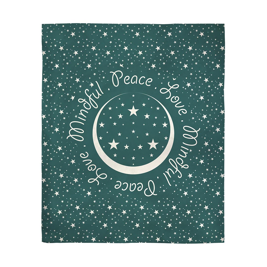 Blankets Peace.Love.Mindful Colored