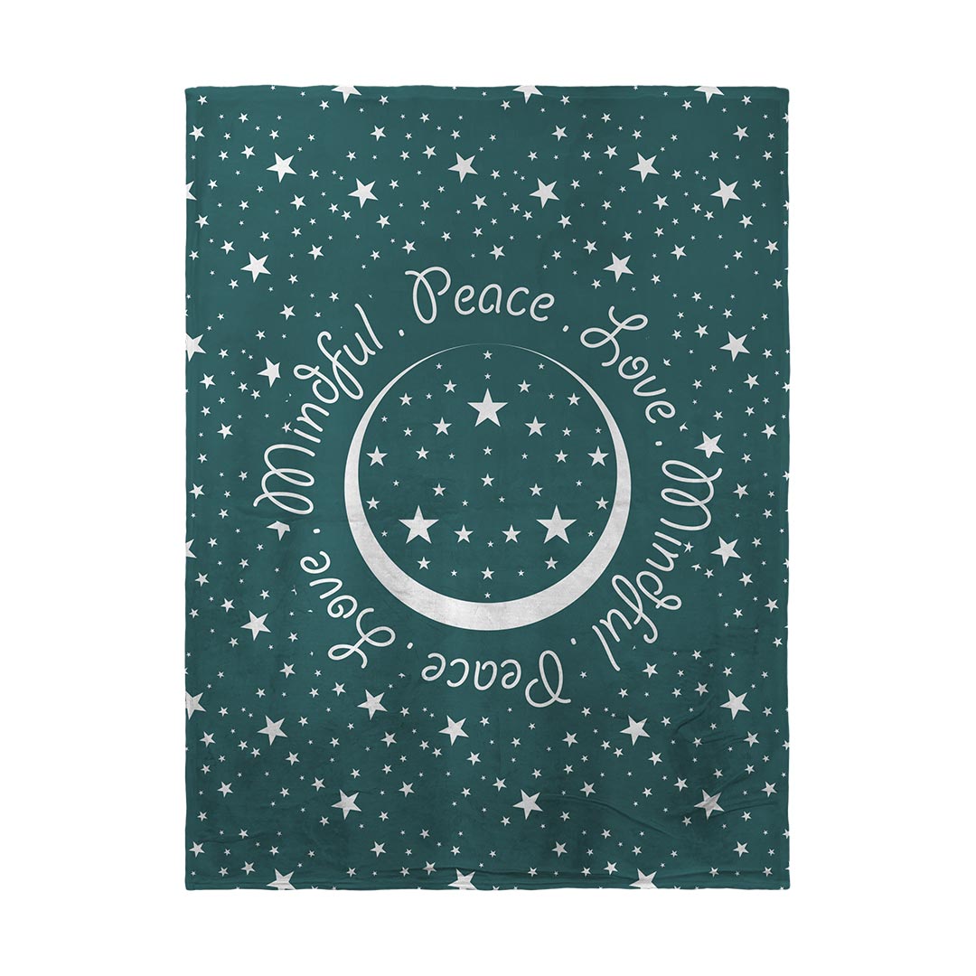 Blankets Peace.Love.Mindful Colored