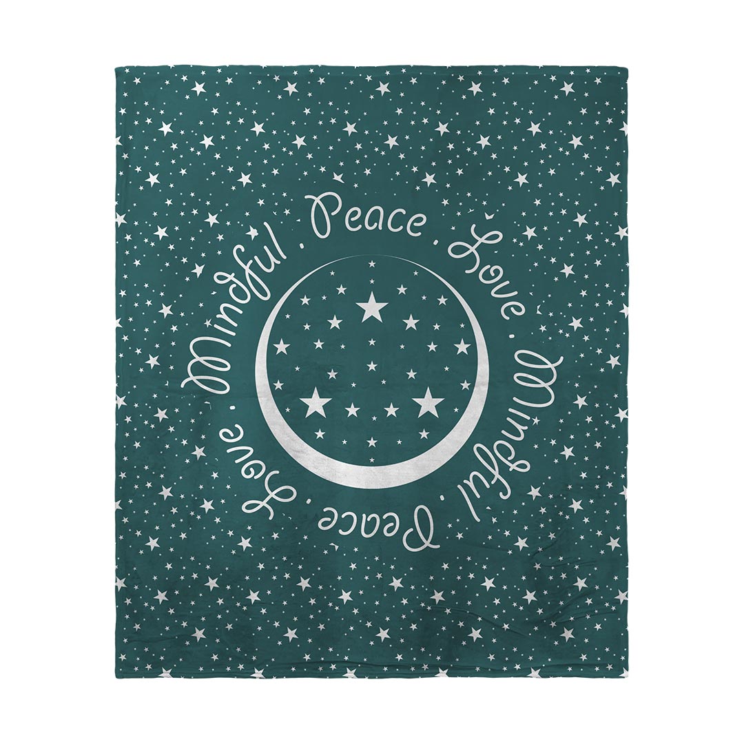 Blankets Peace.Love.Mindful Colored