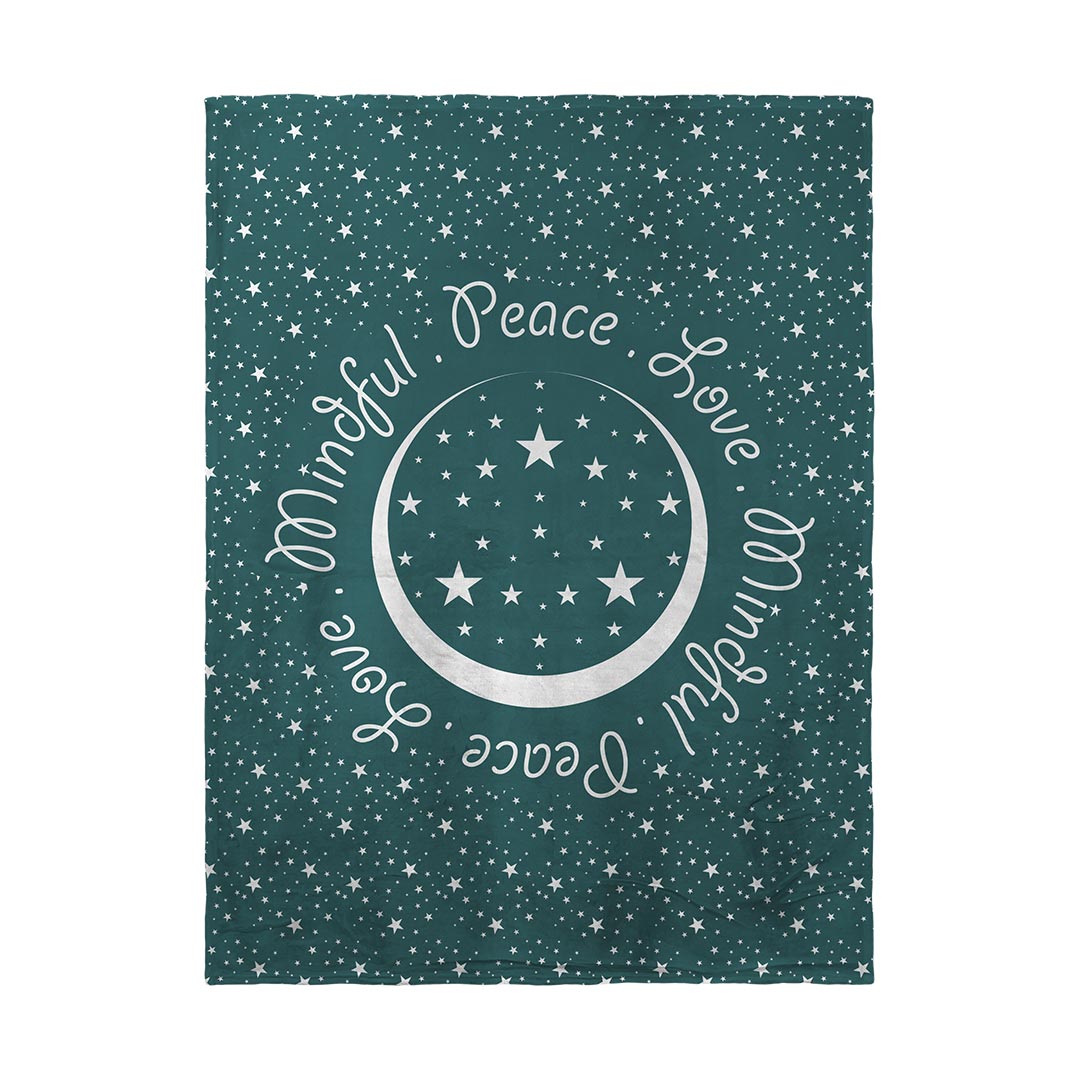 Blankets Peace.Love.Mindful Colored