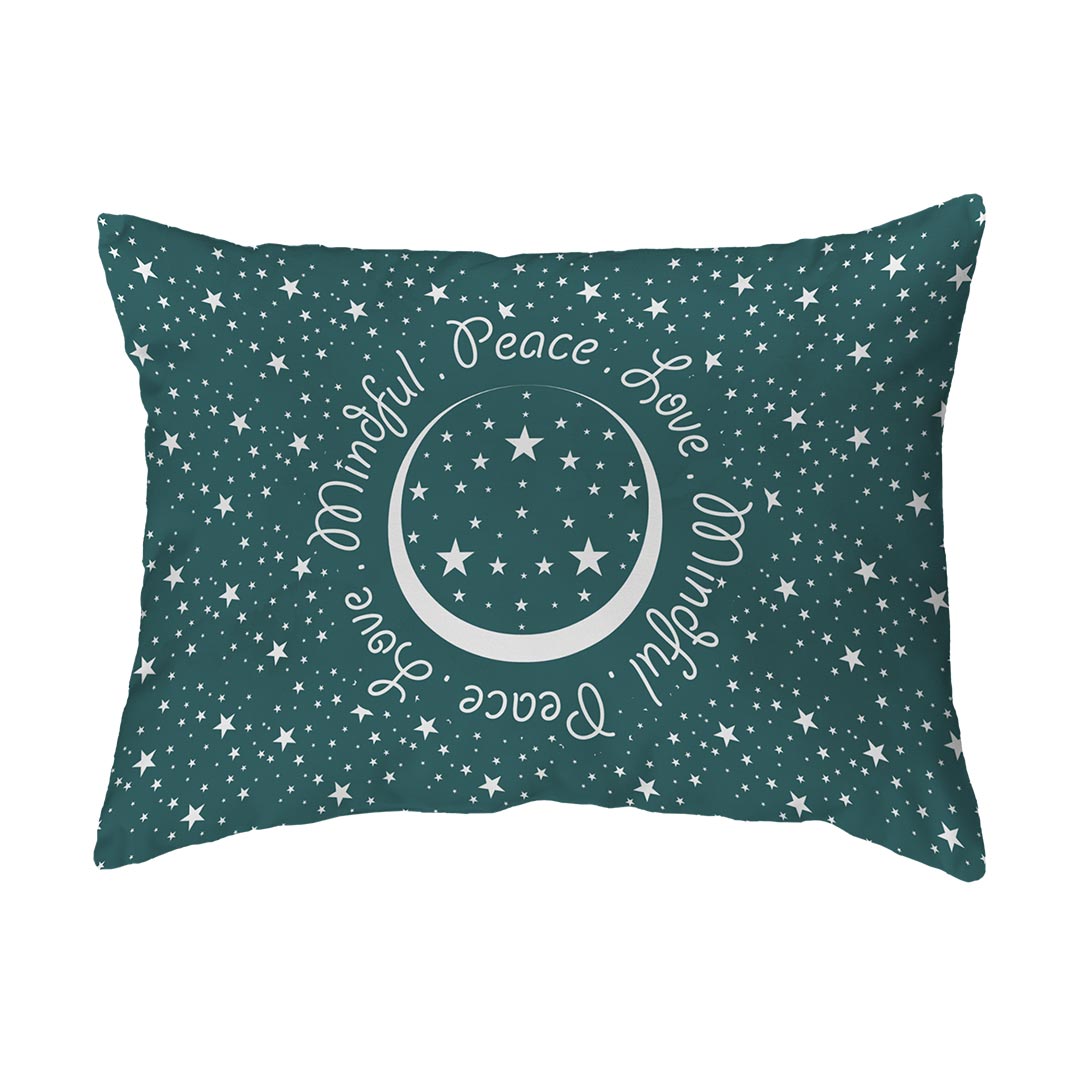 Zippered Pillow Peace.Love.Mindful Colored