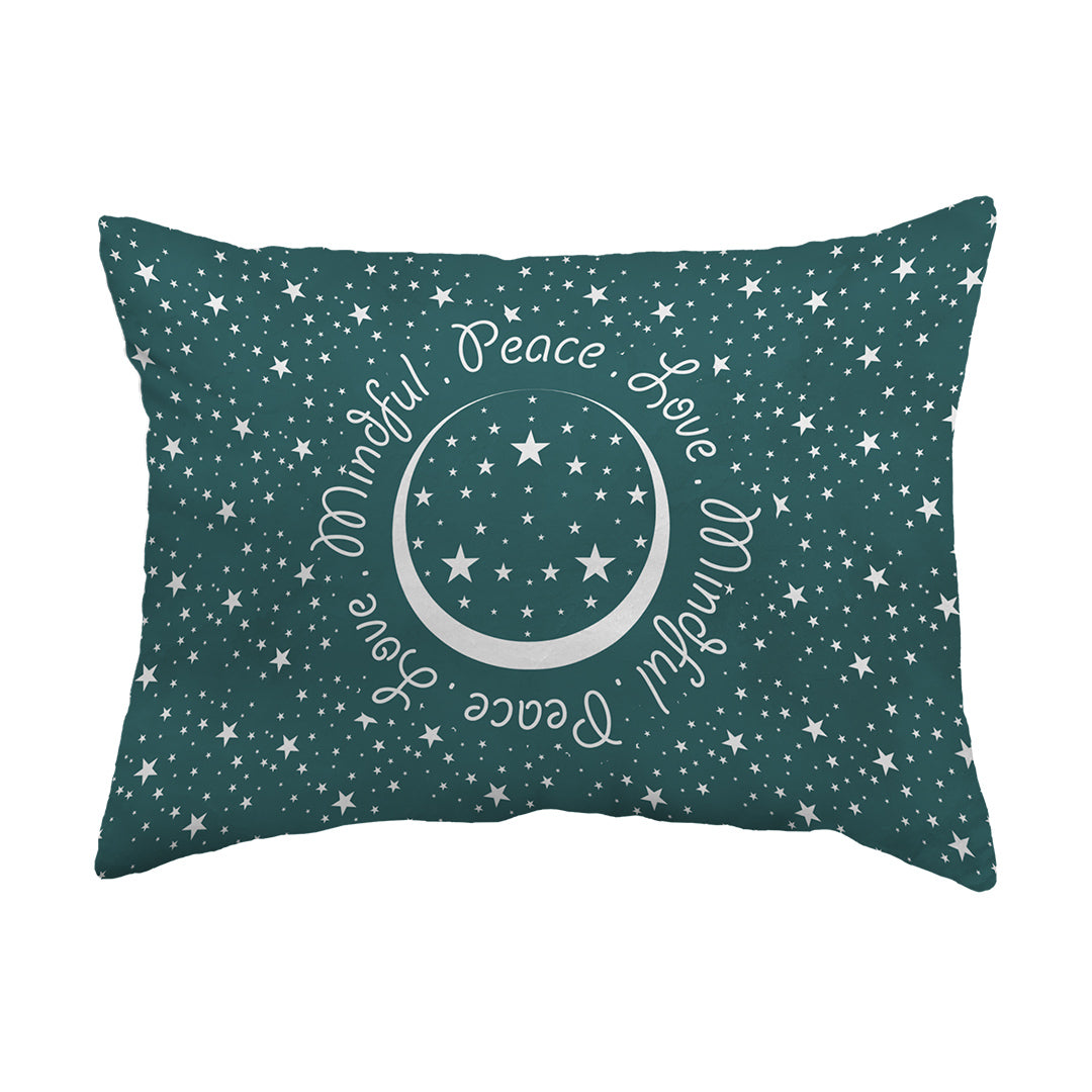 Zippered Pillow Shell Peace.Love.Mindful Colored