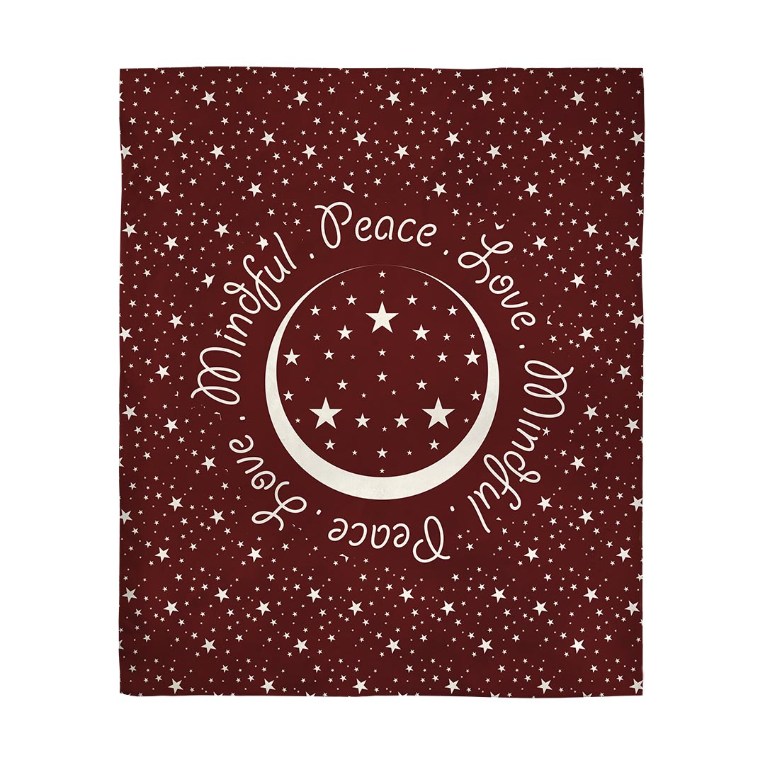 Blankets Peace.Love.Mindful Colored