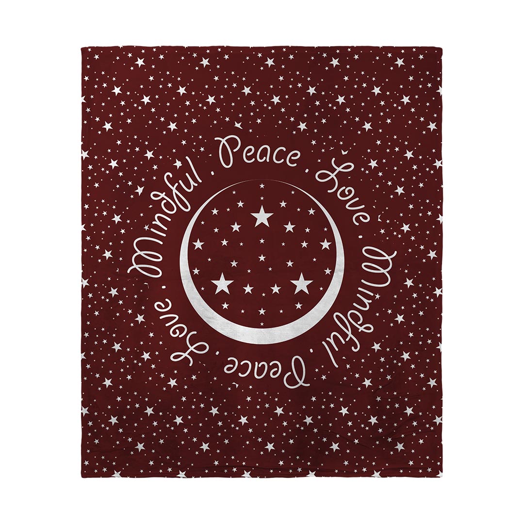 Blankets Peace.Love.Mindful Colored