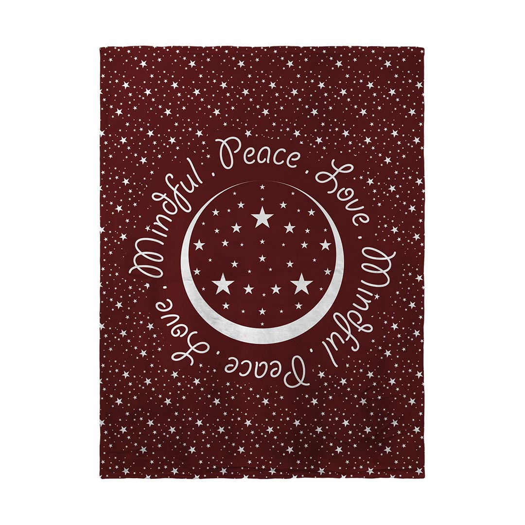 Blankets Peace.Love.Mindful Colored