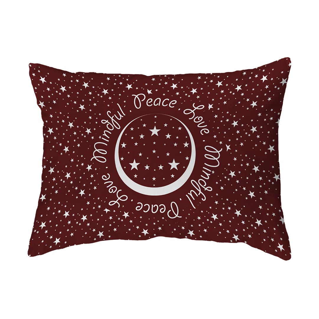 Zippered Pillow Peace.Love.Mindful Colored