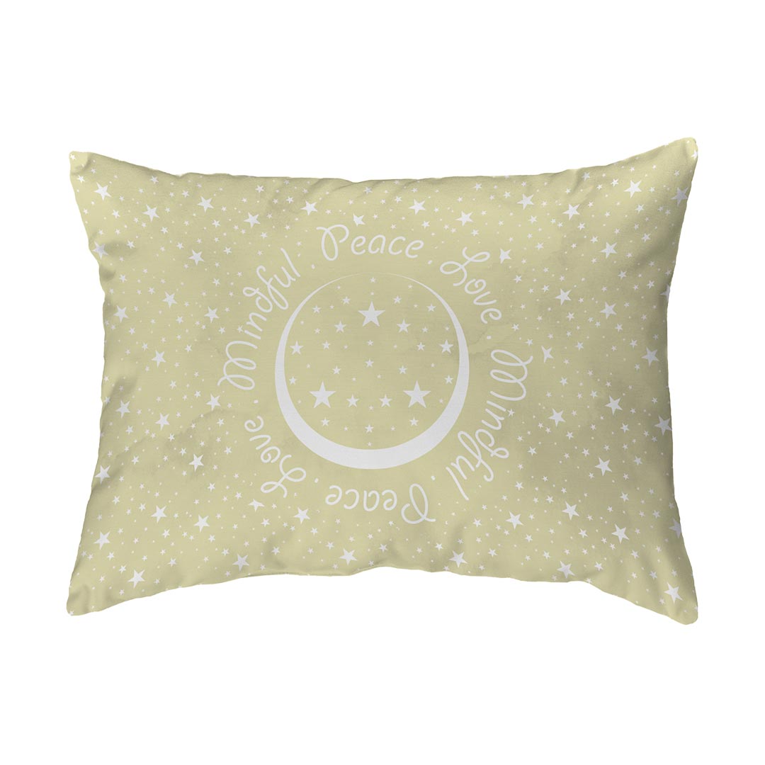 Zippered Pillow Peace.Love.Mindful Colored
