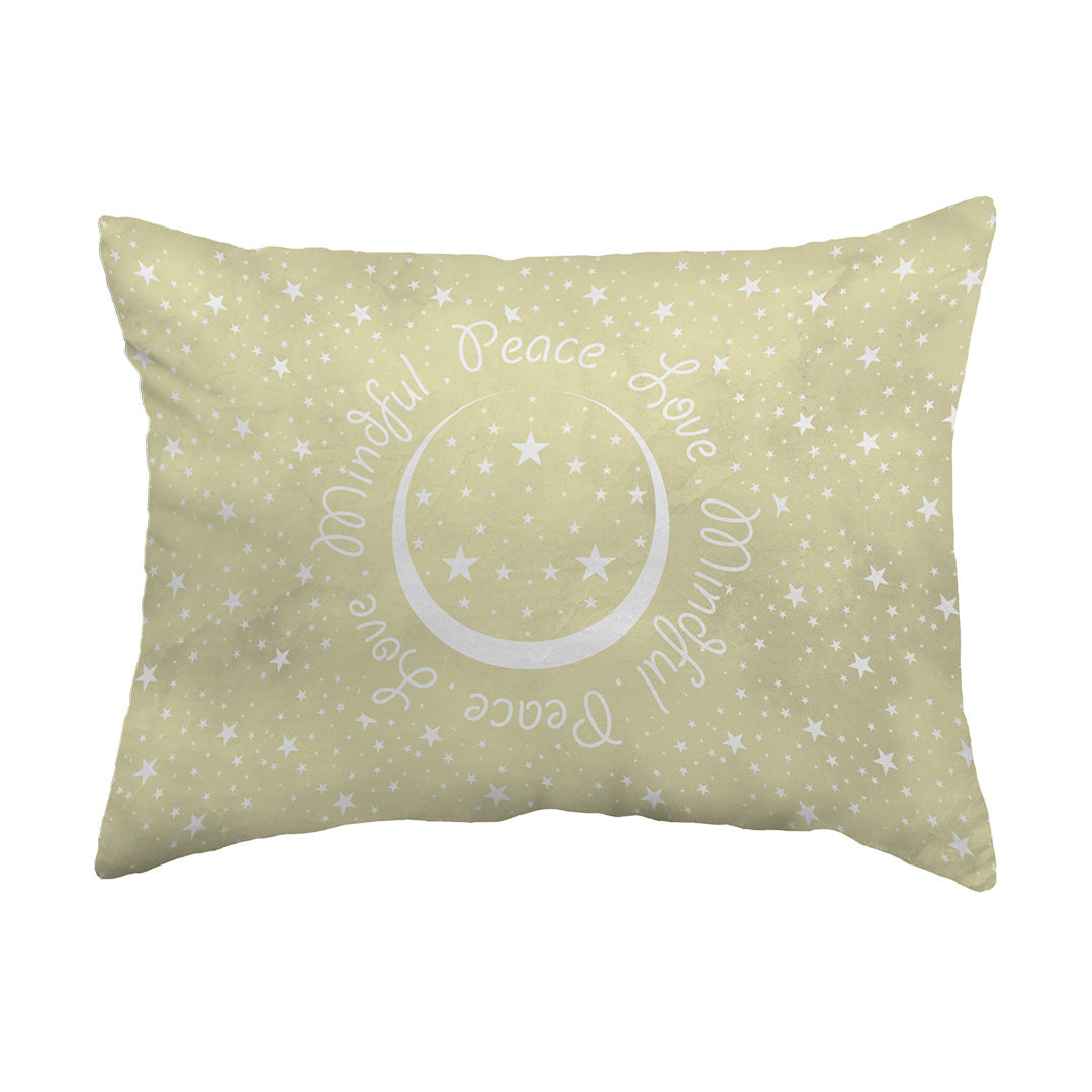 Zippered Pillow Shell Peace.Love.Mindful Colored