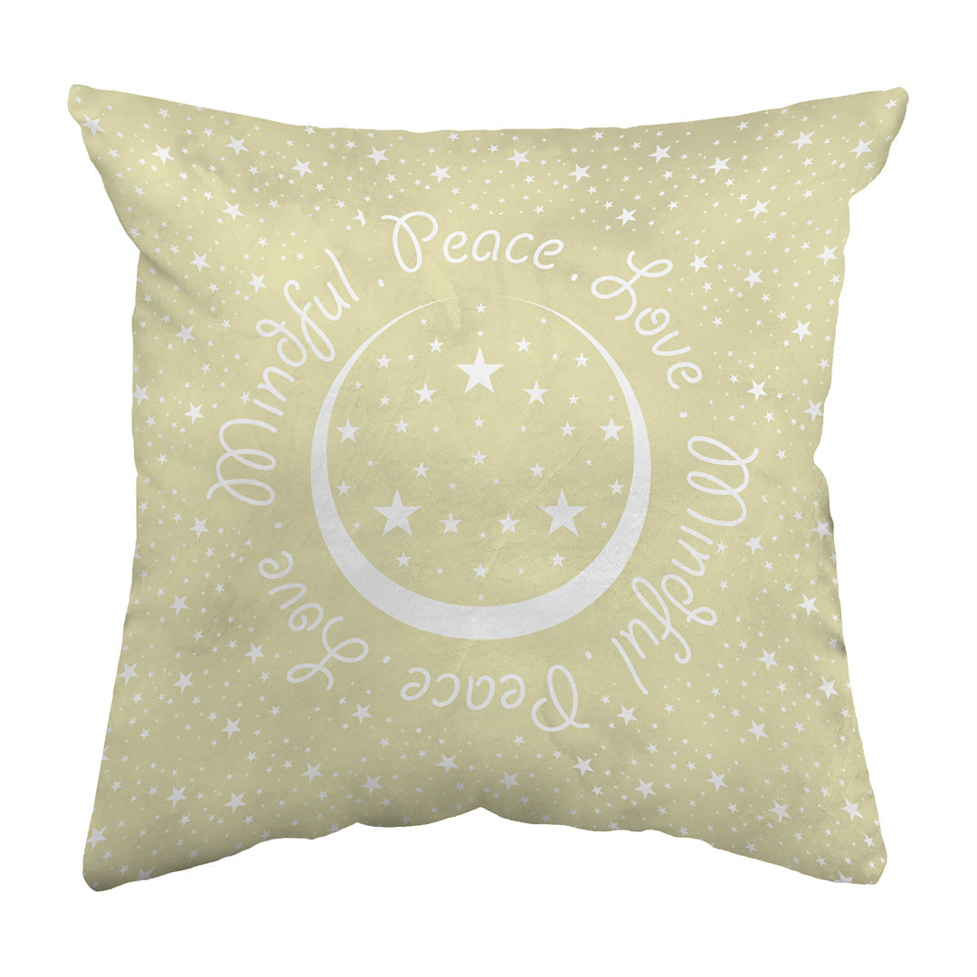 Zippered Pillow Peace.Love.Mindful Colored